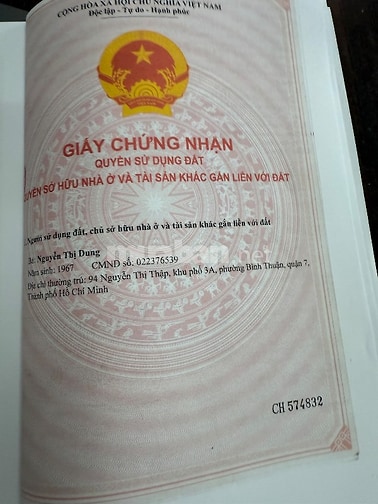 CHÍNH CHỦ BÁN NHÀ Q7 CHỈ 790 TRIỆU CÁCH MẶT TIỀN 98 NGUYỄN THỊ THẬP Q7