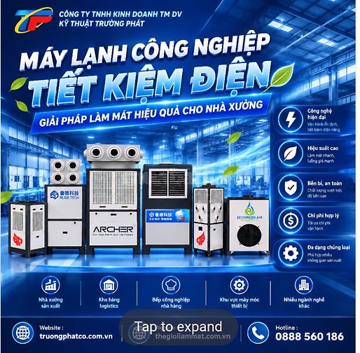 MÁY LẠNH CÔNG NGHIỆP TIẾT KIỆM ĐIỆN