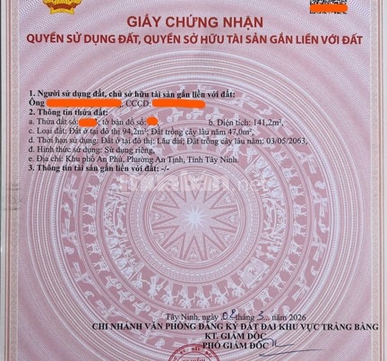 Bán nhà cấp 4 chỉ 975 triệu, 141m2, Cạnh KCN Trảng Bàng, Sát TP.HCM