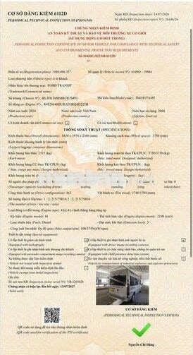 TRANSIT 2024 FULL PHỤ KIỆN BẢO HÀNH 1 NĂM