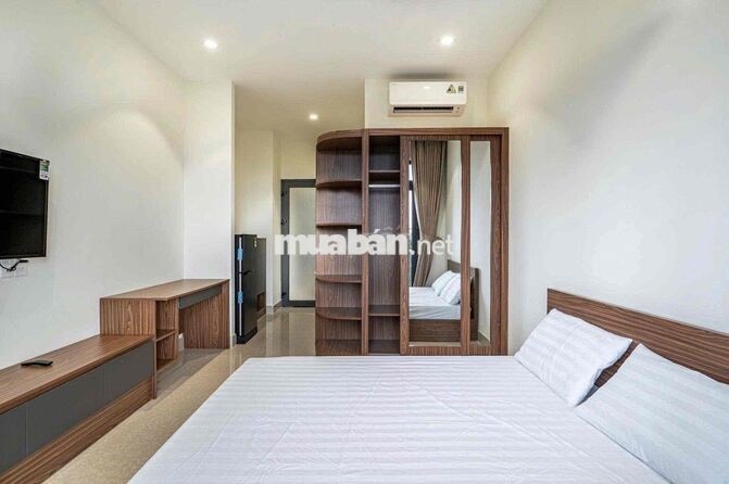 Cho thuê studio full nội thất ban công ở Hồng Bàng