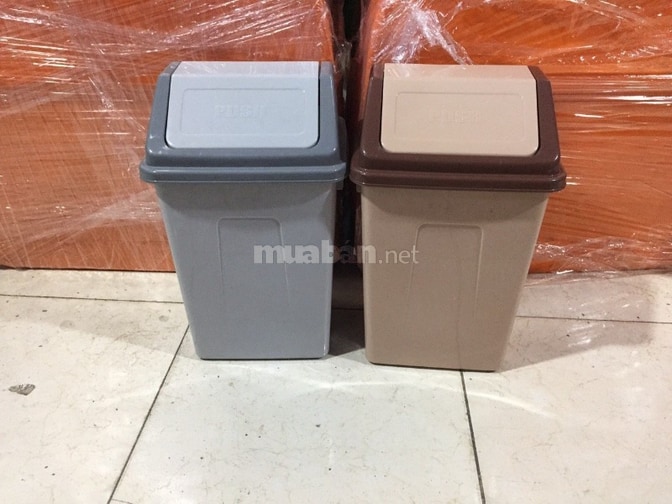 Thùng Rác Nắp Lật Nhỏ - KT : 24 x 20 x 39 cm