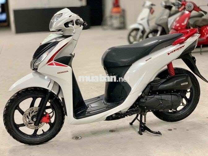 Honda Vision 2019 Trắng đỏ Smart Key Xe Đẹp Keng