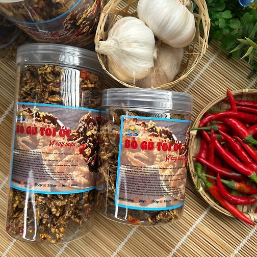 Bò Gù Tỏi Ớt vị cay mặn xuất hóa đơn đầy đủ ạ