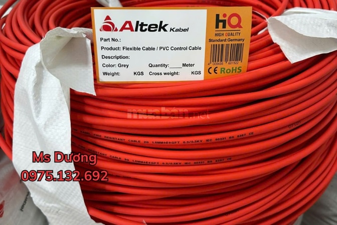 CÁP CHỐNG CHÁY CHỐNG NHIỄU ALTEK KABEL