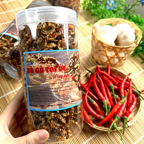 Bò Gù Tỏi Ớt vị cay mặn xuất hóa đơn đầy đủ ạ