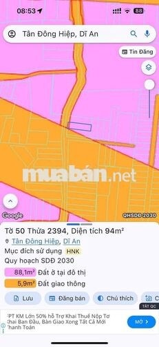 Mặt Tiền đường Trần Thị Xanh SHR DT 93,9m2