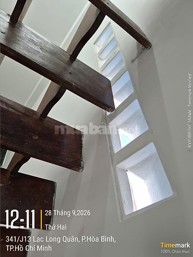 BÁN NHÀ LẠC LONG QUÂN, Quận 11, 3x6m, 3 lầu BTCT, 3 PN, 3 WC