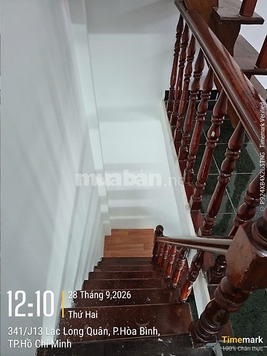BÁN NHÀ LẠC LONG QUÂN, Quận 11, 3x6m, 3 lầu BTCT, 3 PN, 3 WC
