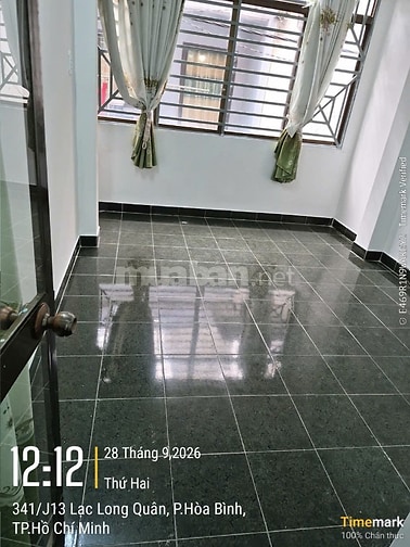 BÁN NHÀ LẠC LONG QUÂN, Quận 11, 3x6m, 3 lầu BTCT, 3 PN, 3 WC