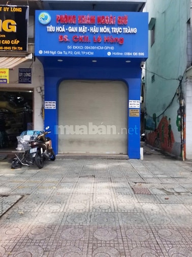 Cho thuê nhà nguyên căn 2 mặt tiền đường Ngô Gia Tự quận 10, 3 lầu 