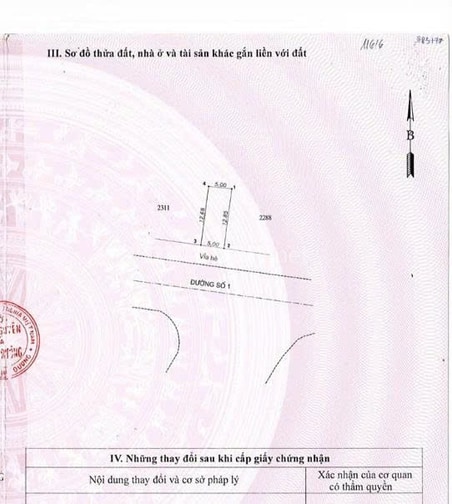CHÍNH CHỦ BÁN ĐẤT ĐƯỜNG SỐ 1, KHU HÀNH CHÍNH DĨ AN TP DĨ AN BÌNH DƯƠNG