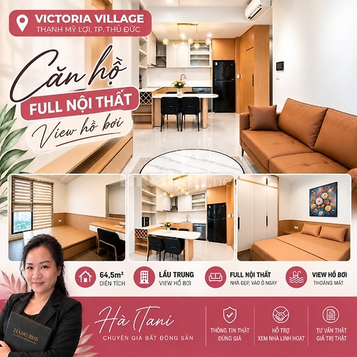 Cho thuê Victoria Village , full nội thất