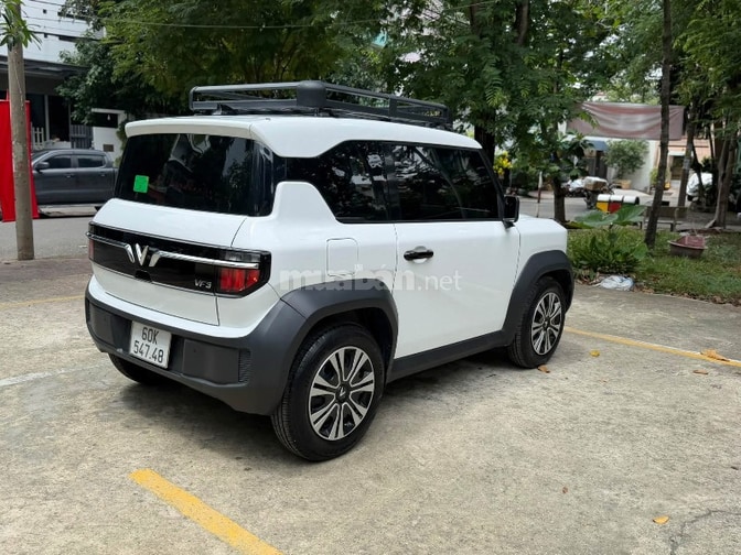 Vinfast VF3 Mua Pin 2025 Màu trắng xe đẹp sạc free không giới hạn 