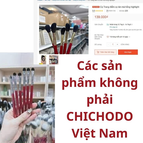 CHICHODO Việt Nam Thương Hiệu Cọ Trang Điểm Được Đăng Ký Và Bảo Hộ T