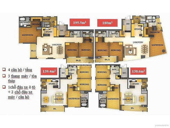 Bán Căn hộ Xi Riverview Palace 3 phòng ngủ tầng cao view đẹp 145m2