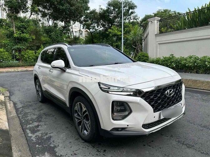 Hyundai Santafe Premium 2.4 HTRAC sx2019 Trắng/Nâu