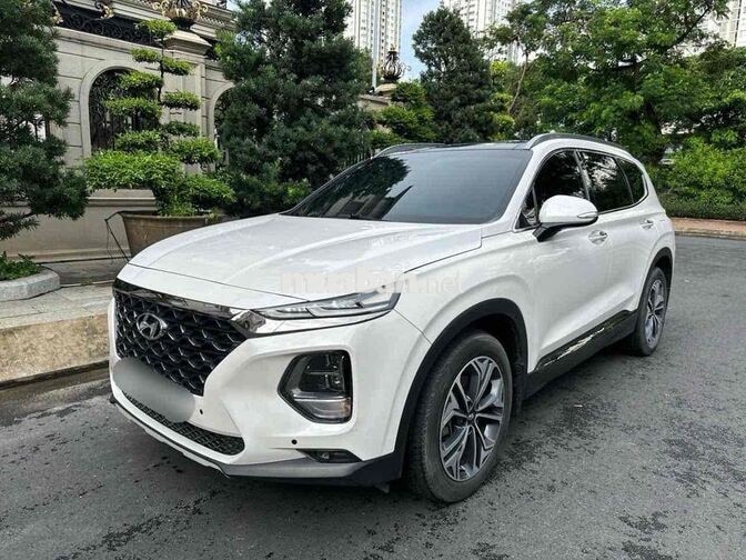 Hyundai Santafe Premium 2.4 HTRAC sx2019 Trắng/Nâu