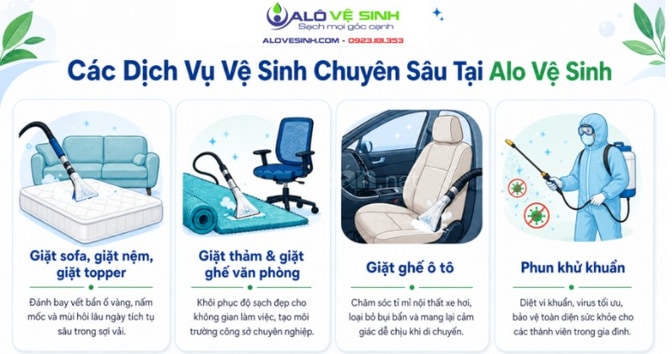 Dịch Vụ Giặt Nệm, Thảm, Sofa Chuyên Nghiệp TPHCM