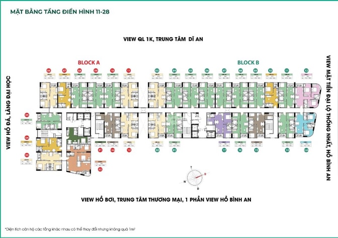 Căn hộ Bcons City Làng Đại Học mặt đường Thống Nhất tháng 11 nhận nhà