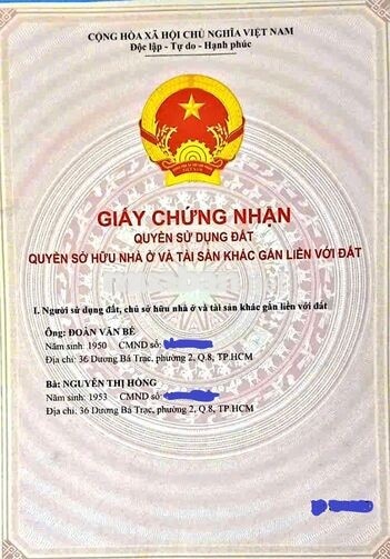 BÁN NHÀ HẺM XE HƠI 803 HUỲNH TẤN PHÁT