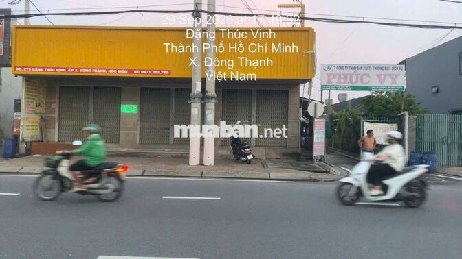 CHÍNH CHỦ BÁN CĂN GÓC 644M² MẶT TIỀN ĐẶNG THÚC VỊNH (HÓC MÔN)