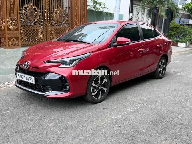 Toyota Vios E 2024 Số tự động 34000 km Đỏ