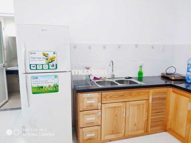 Cho thuê CC Tara q8 - 1PN 1wc có nội thất - 9 triệu - ở liền