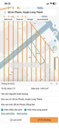 $ Tôi cần bán 149m2 đất thổ cư 6 x 24.9m hẻm xe hơi