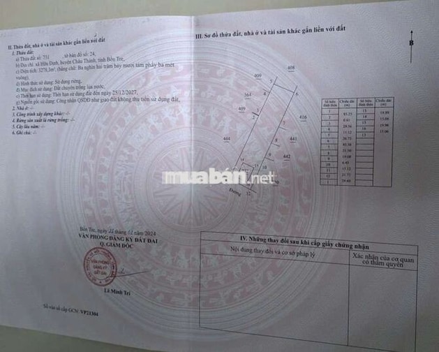 Đất vườn nghỉ dưỡng Phường Phú Tân Bến Tre