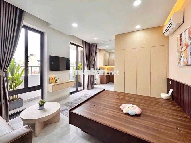 CĂN HỘ MINI BAN CÔNG TONE GỖ SIÊU XINH 35m2 - HẬU GIANG - QUẬN 6 📍