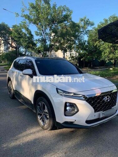 Hyundai SantaFe 2020 Trắng 7 chỗ Dầu Tự động