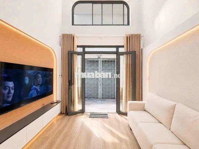 cho thê căn nhà mới sây hẻm xe hơi khu dân trí cao cách mặt tiền 200m