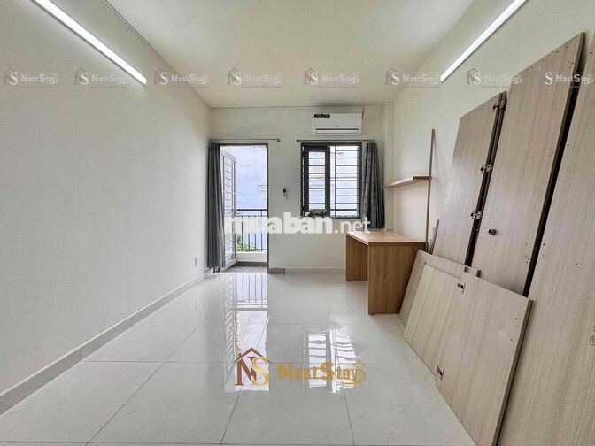 Cho thuê phòng 1 trệt 1 lửng 40m2 Lương Thế Vinh - Ban công, máy giặt