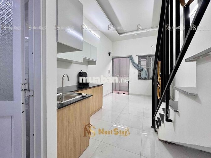 Cho thuê phòng 1 trệt 1 lửng 40m2 Lương Thế Vinh - Ban công, máy giặt