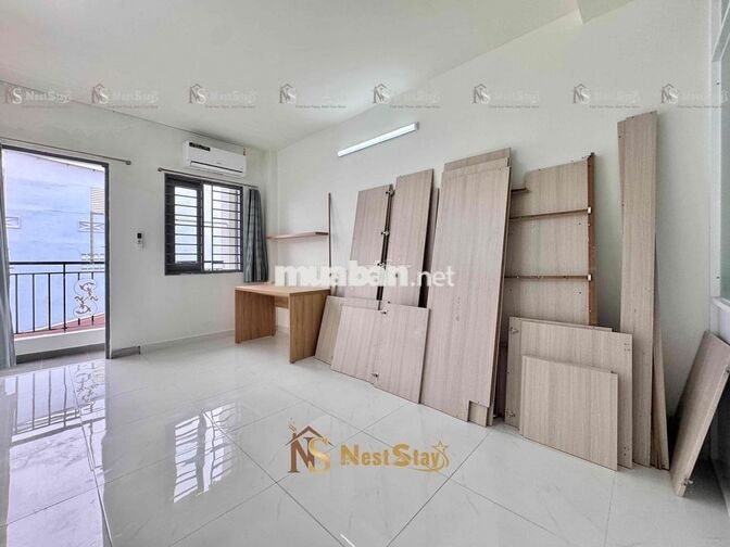 Cho thuê phòng 1 trệt 1 lửng 40m2 Lương Thế Vinh - Ban công, máy giặt