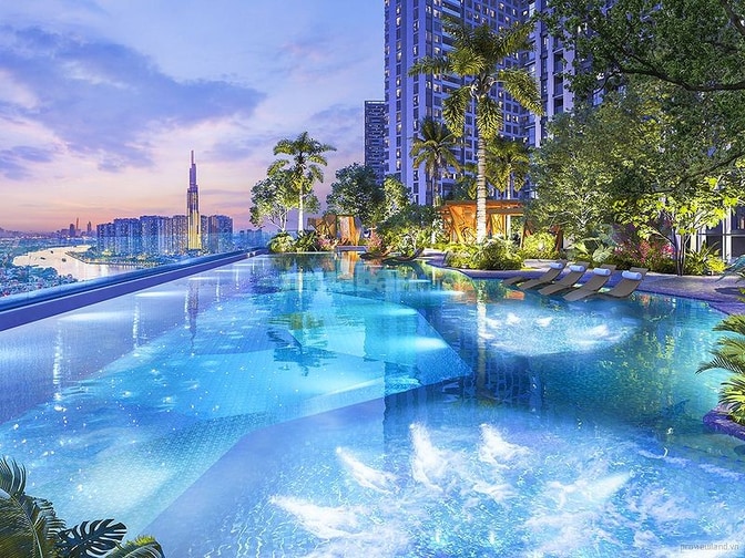 Căn hộ bán Lumiere Riverside 3 phòng ngủ tầng trung view sông 95m2