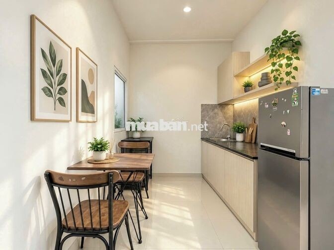 CHDV MỚI ĐẸP FULL NỘI THẤT TÁCH BẾP BAN CÔNG CỬA SỔ LẤY GIÓ NẮNG