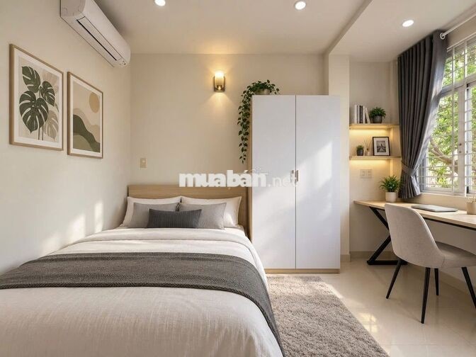 CHDV MỚI ĐẸP FULL NỘI THẤT TÁCH BẾP BAN CÔNG CỬA SỔ LẤY GIÓ NẮNG