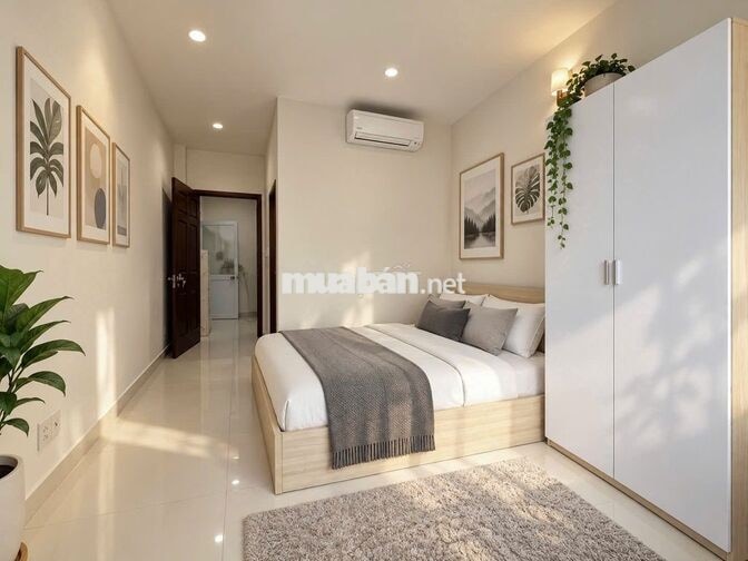 CHDV MỚI ĐẸP FULL NỘI THẤT TÁCH BẾP BAN CÔNG CỬA SỔ LẤY GIÓ NẮNG