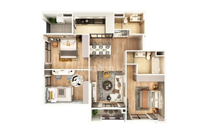 KHOẢNG 6 TỶ SỞ HỮU CĂN 3PN 2WC 88M2 TẠI MOONLIGHT 2 CHIẾT KHẤU TỚI