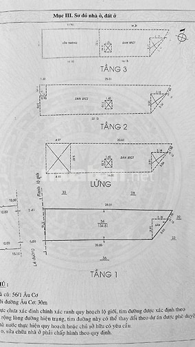 Chính Chủ bán nhà mặt tiền 36 Âu Cơ- Đang cho ngân hàng thuê