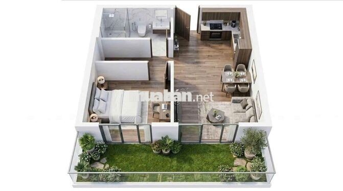 Căn Hộ Cao Cấp 1PN 30,1m2 thích hợp để ở cho Thuê tại F2-Fours Tower