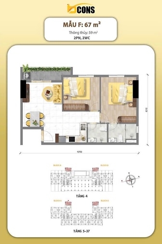 Căn hộ Bcons Aria  - Chỉ 120 triệu nhận nhà miễn gốc + lãi 24 tháng