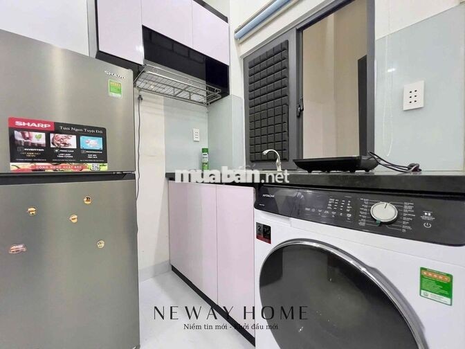 Studio cửa sổ giếng trời full nội thất ngay gần cầu chữ Y, dễ qua q1,5