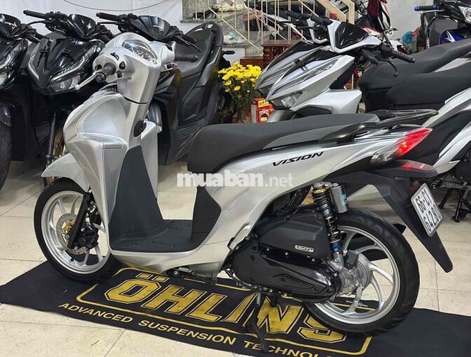 Honda Vision 2023 Bạc Pocher.HSCT.Xe Chất.Giá Tốt