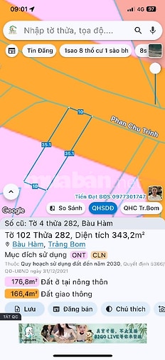 Bán đất thổ cư trảng bom đồng nai. mặt tiền kinh doanh buôn bán