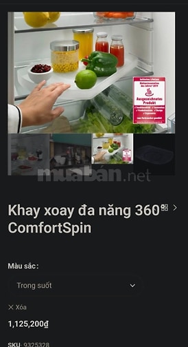 Khay xoay đa năng ComfortSpin 360 của Hettich, Đức