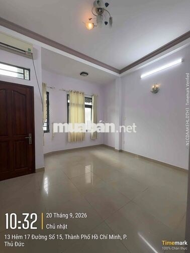 NHÀ 4 TẦNG HẺM ĐƯỜNG KHA VẠN CÂN . PHƯỜNG LINH CHIỂU TP THỦ ĐỨC