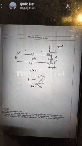 BÁN NHÀ NẰM NGAY ĐƯỜNG LŨY BÁN BÍCH - SỔ HỒNG RIÊNG